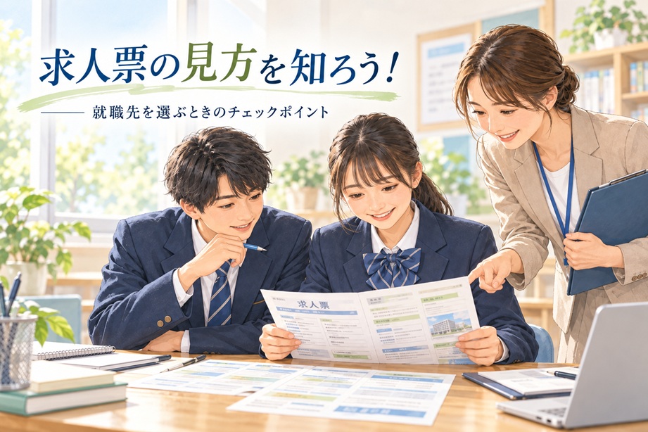 【高校生向け】第4回　求人票の見方を知ろう！就職先を選ぶときのチェックポイント