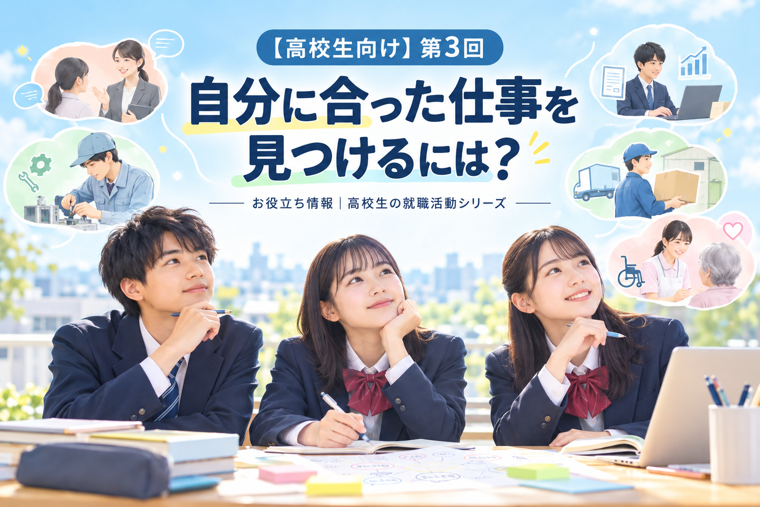【高校生向け】第3回　自分に合った仕事を見つけるには？